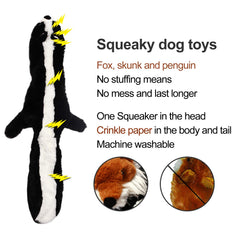 VOBRAMY Sesyomr skunk 18 inch plush toy with squeaker for active play