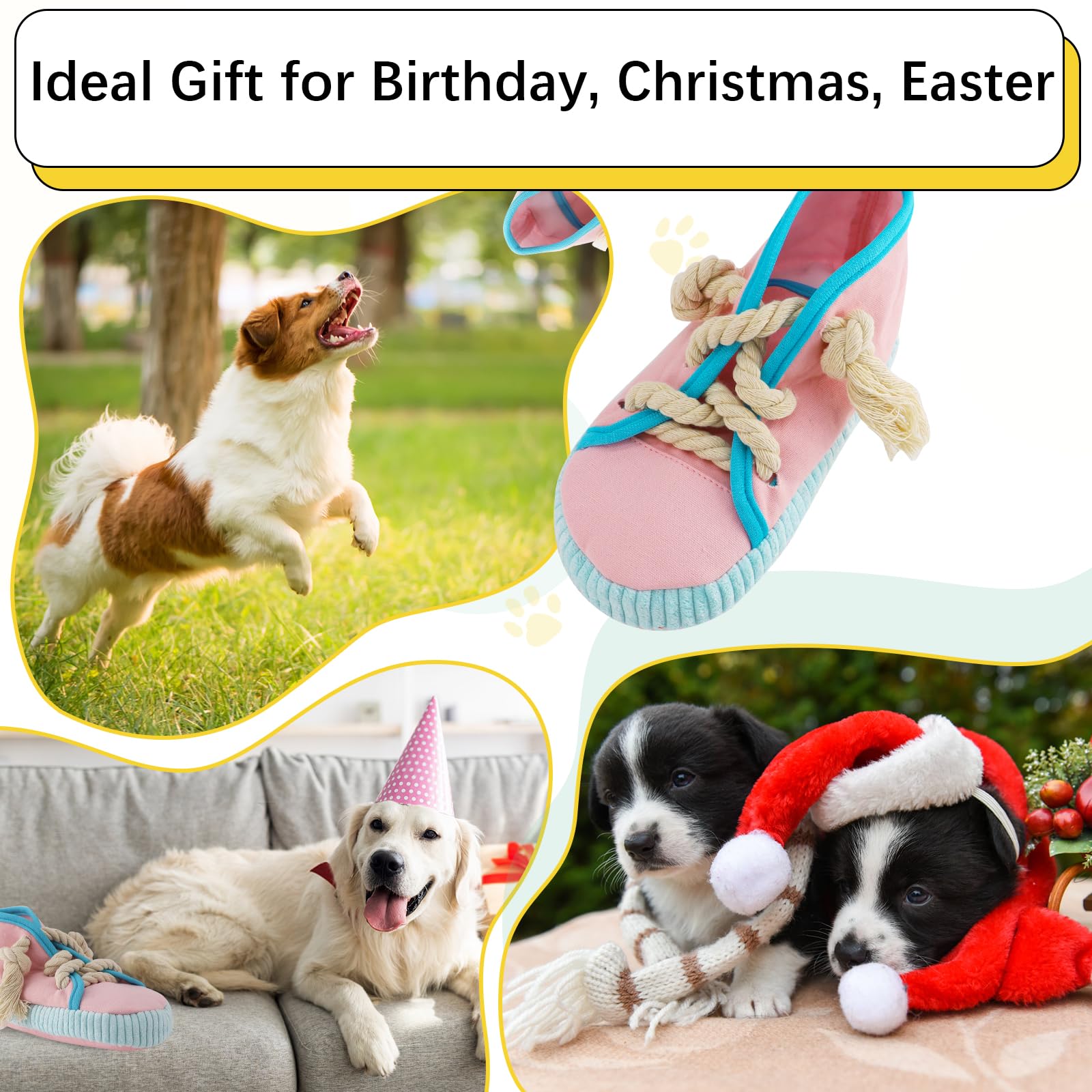 Vocheer dog chew toy machine-washable for easy cleaning after play