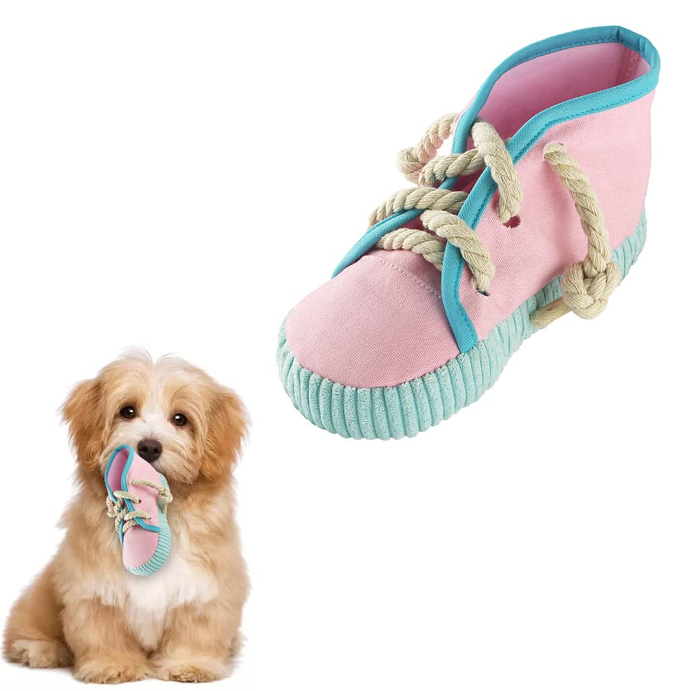 Vocheer dog chew toy pink squeaky for engaging play and teething relief