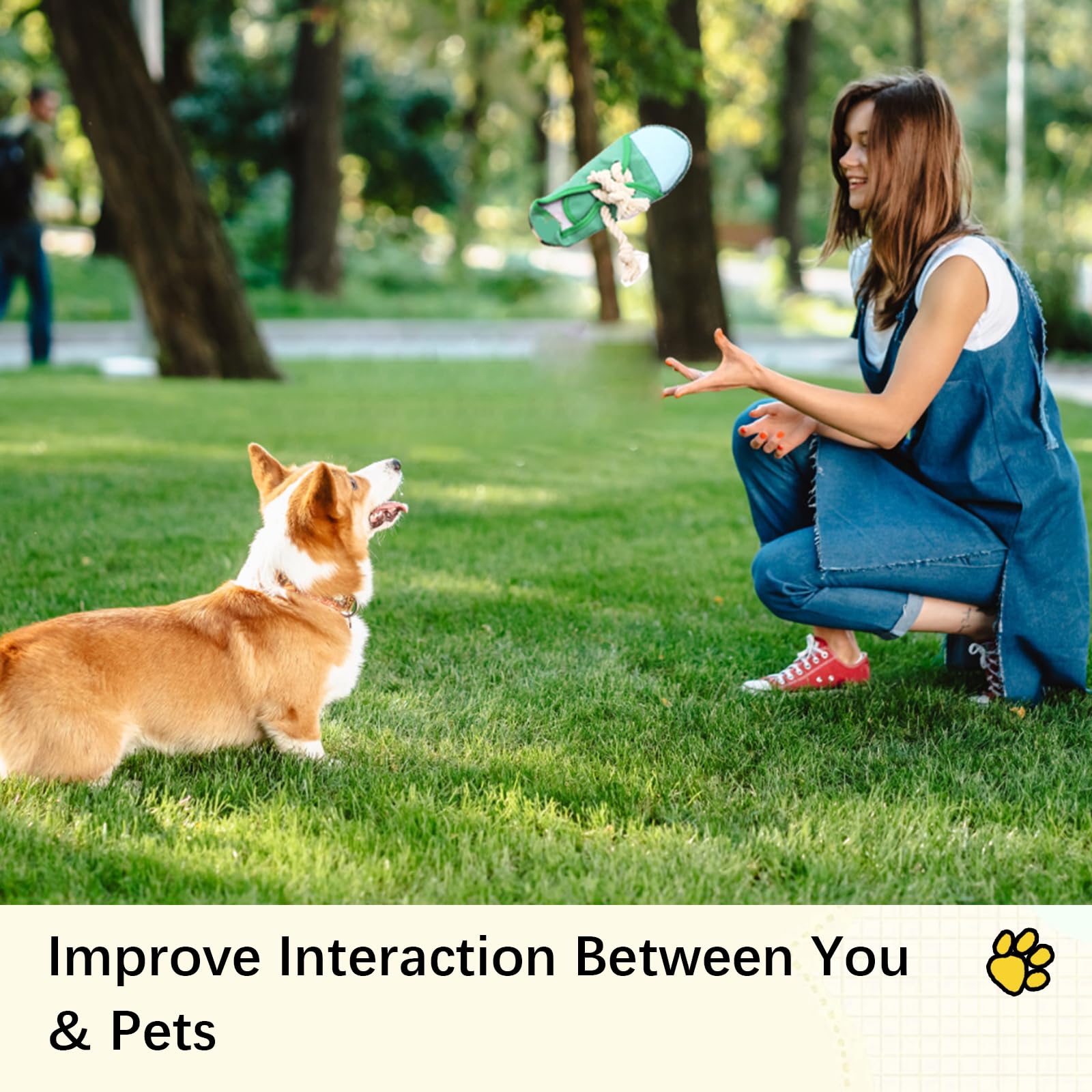 Vocheer durable puppy toy in green withstands playful nibbles and rough pawing.