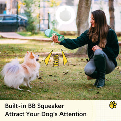 Vocheer small-toy size green encourages indoor fetch and quiet companionship.