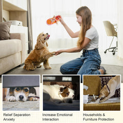 Vocheer squeaker inside closeup highlighting built-in sound for pup engagement
