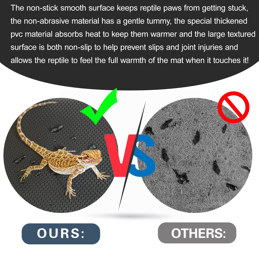 Vodolo cut-to-size bearded dragon mat for precise tank fitting