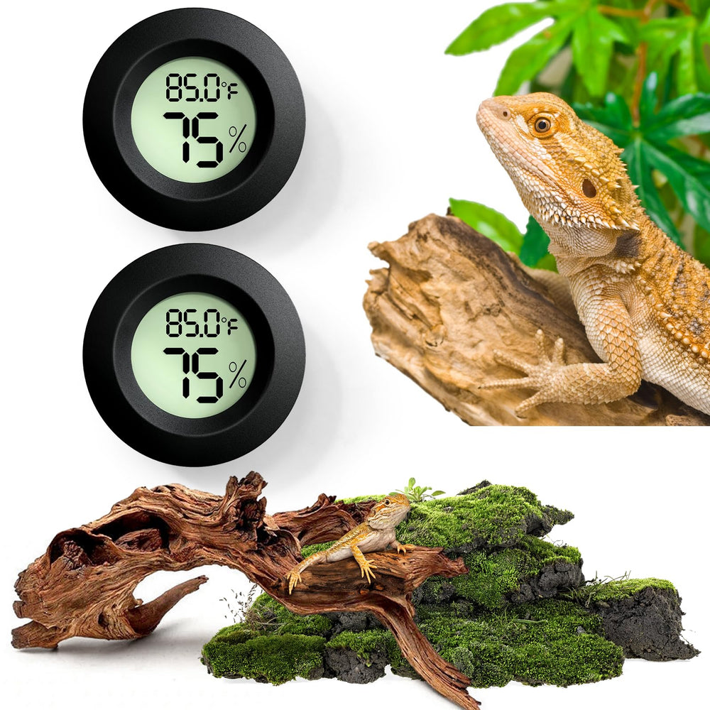 Vodolo reptile thermometer with adhesive back for quick mounting