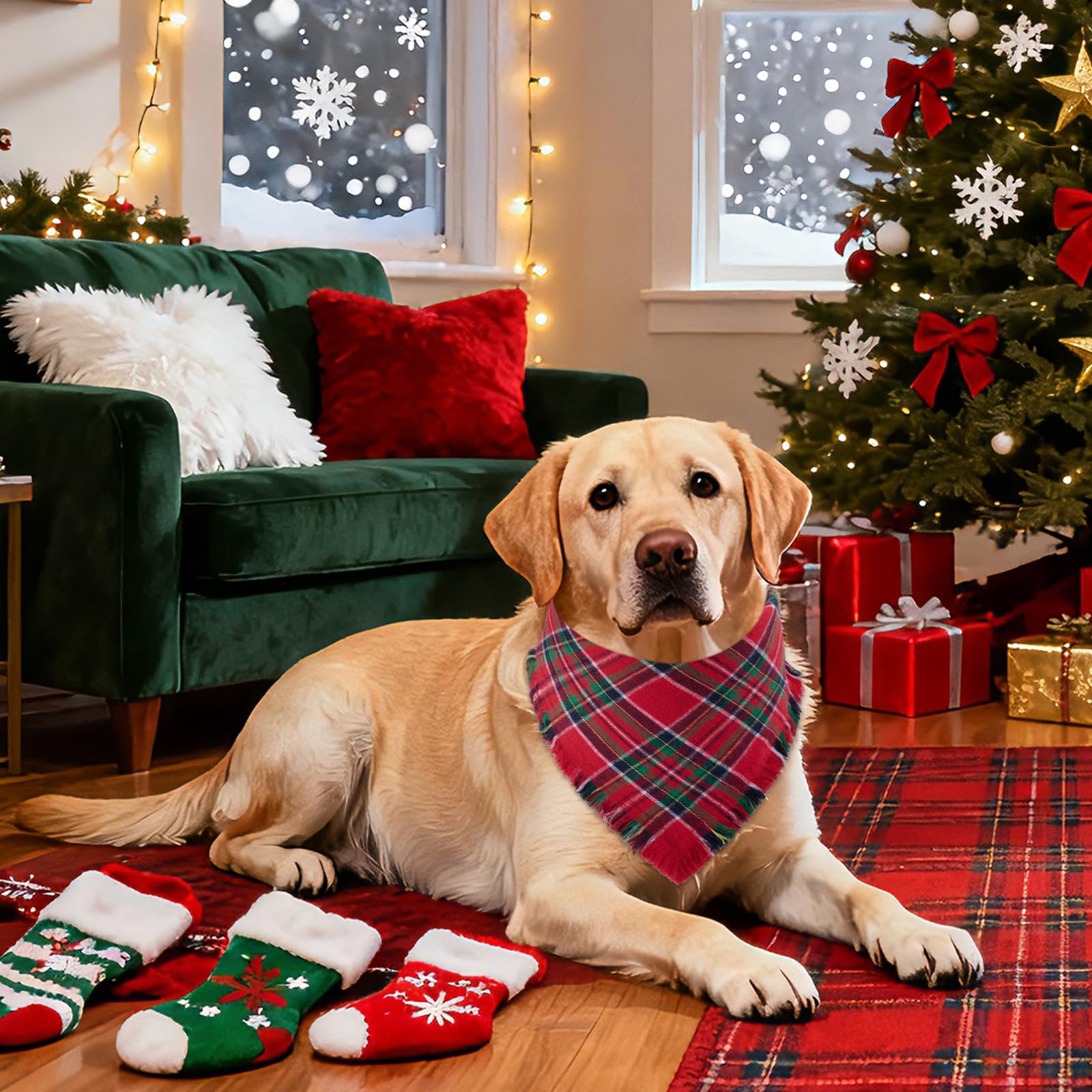 VOGUSON holiday photo prop bandana perfect for cute portraits.
