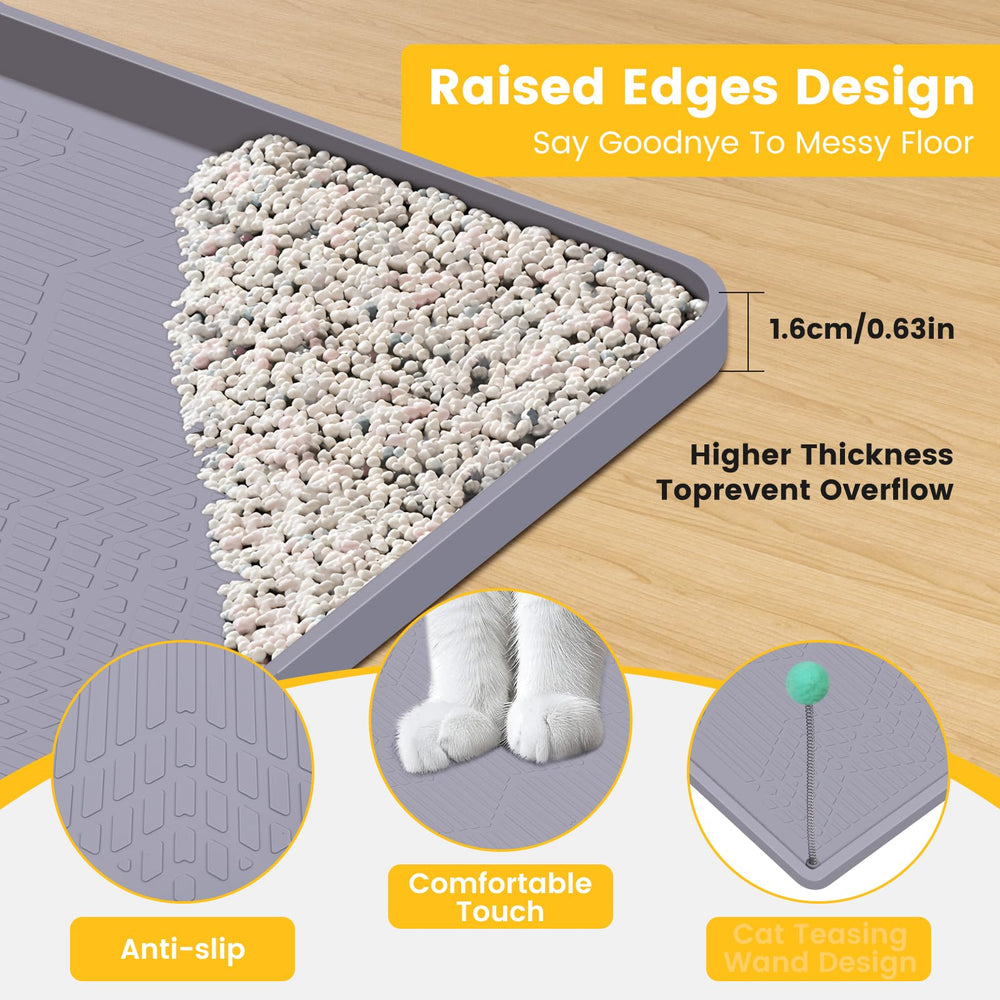 Vokolesd waterproof silicone mat prevents urine from soaking through to floors.