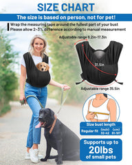 Vokvaktak dog sling memory foam back offers balanced weight distribution for comfort
