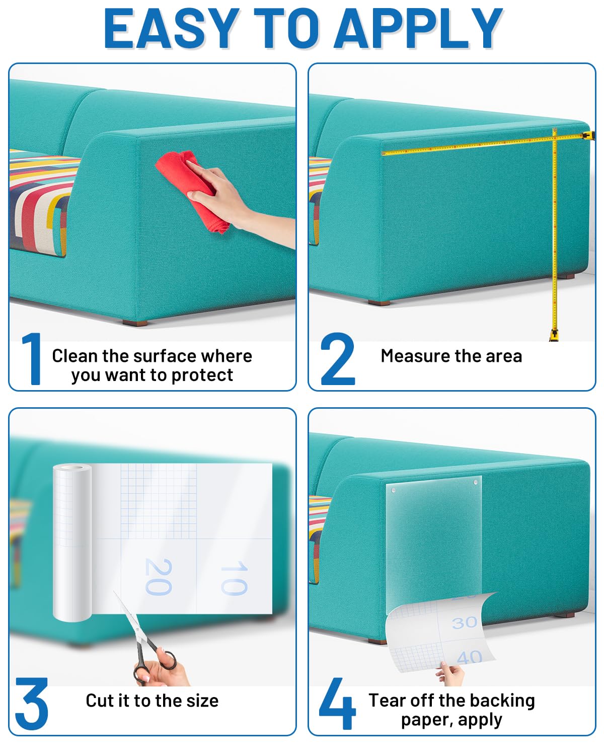 Vokvaktak durable PVC scratch pad protects furniture from claws.