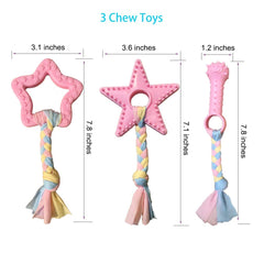 Volacopets crinkle bunny head toy with squeaker to engage small dogs.