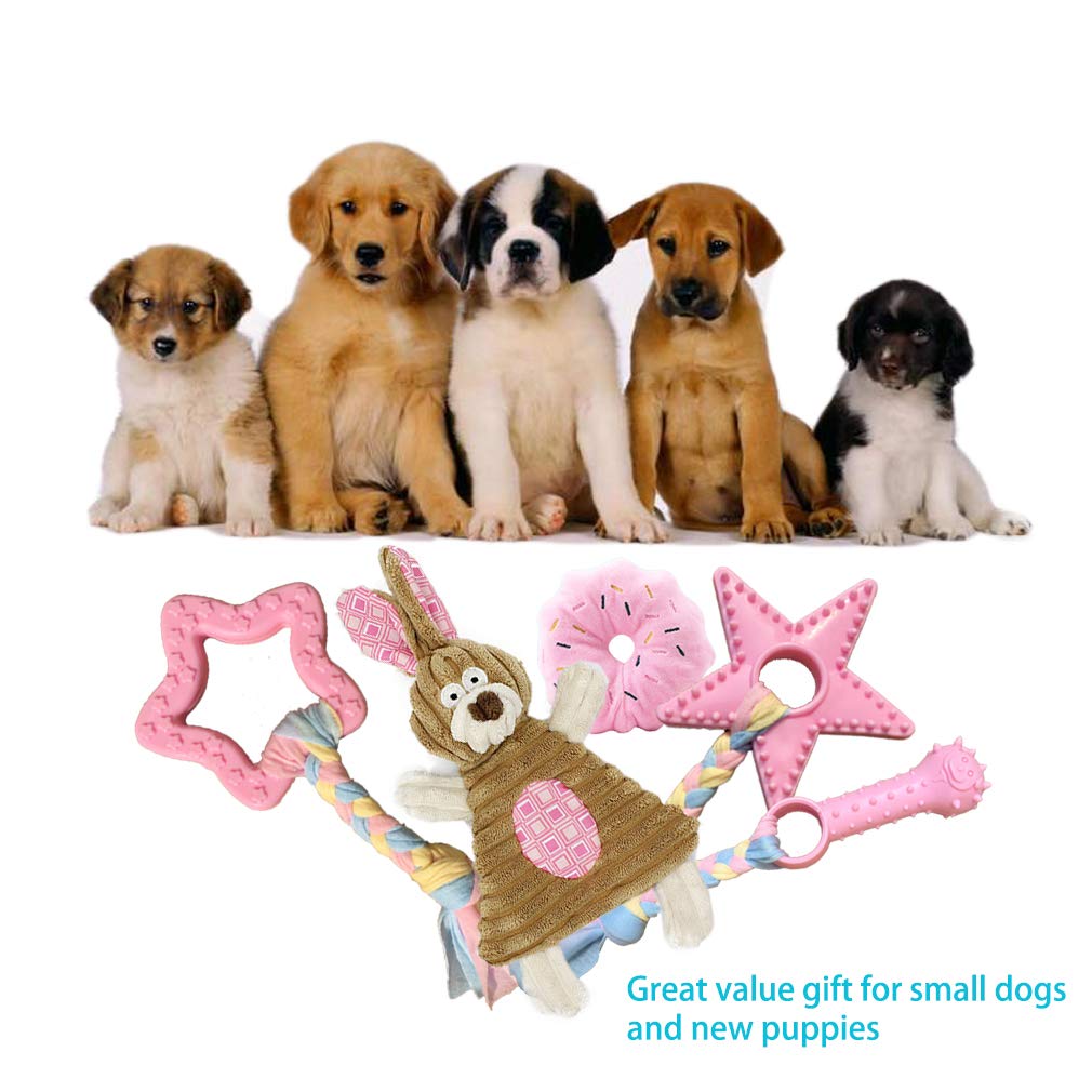 Volacopets puppy toy woven cloth rope is durable for light fetch.