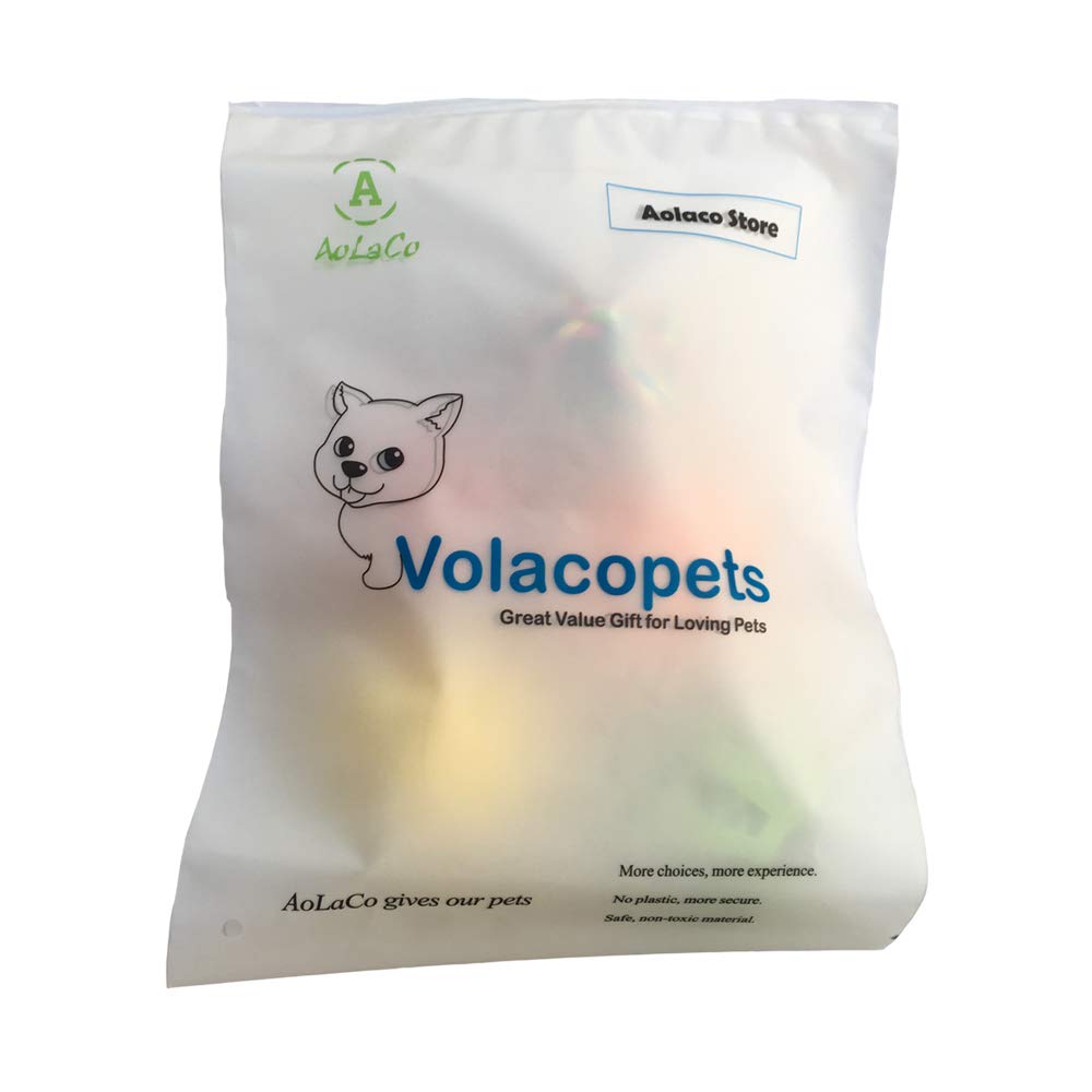 Volacopets puppy toys blue crinkly star stays entertaining and washable