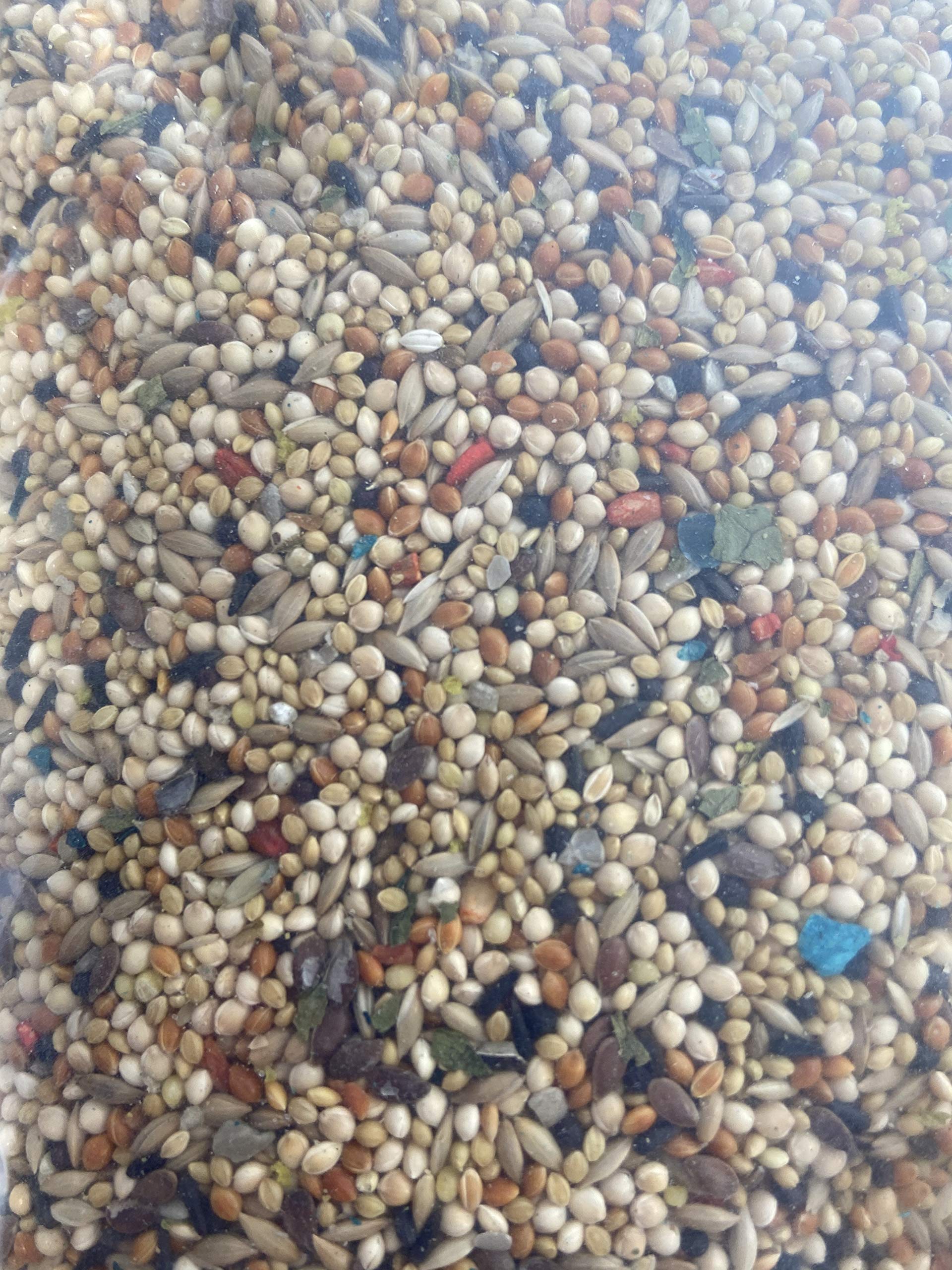 Volkman AS Finch Bird Food spill-proof bag design ideal for home feeding.