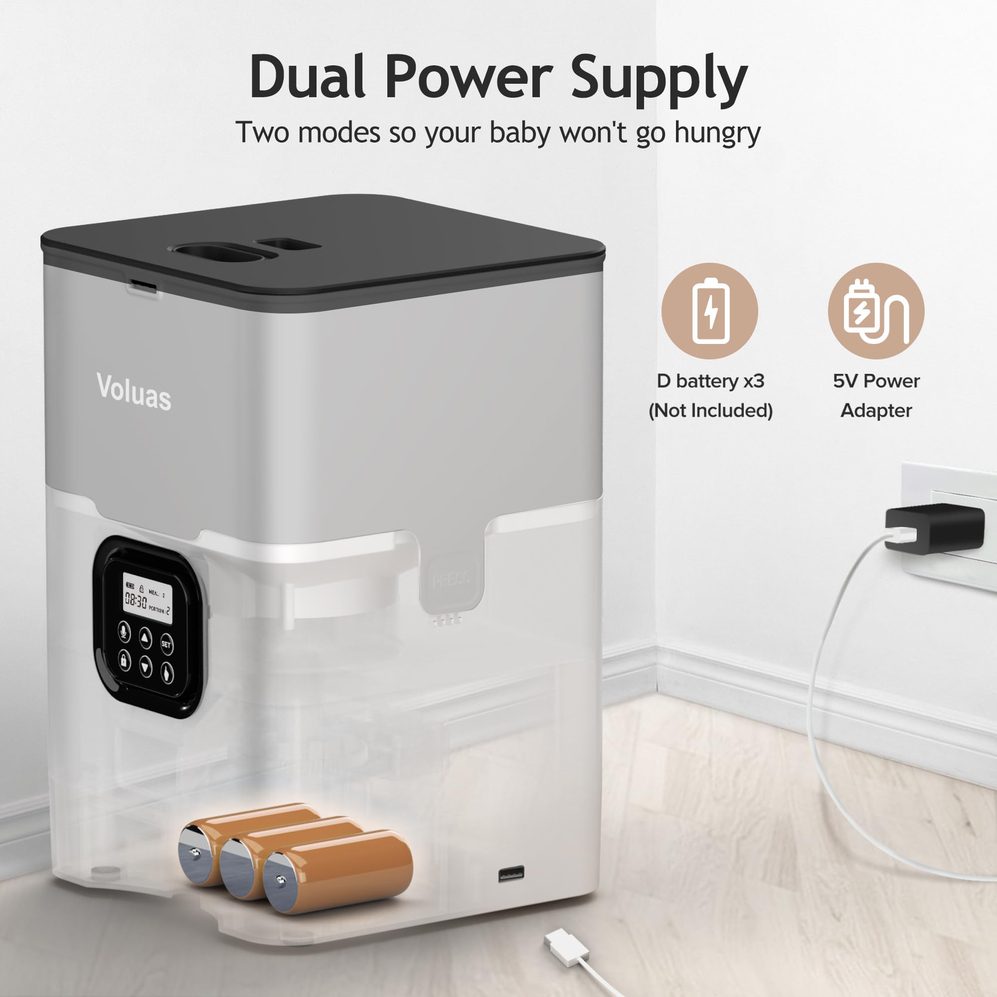 Voluas 4L storage holds days of food during travel.