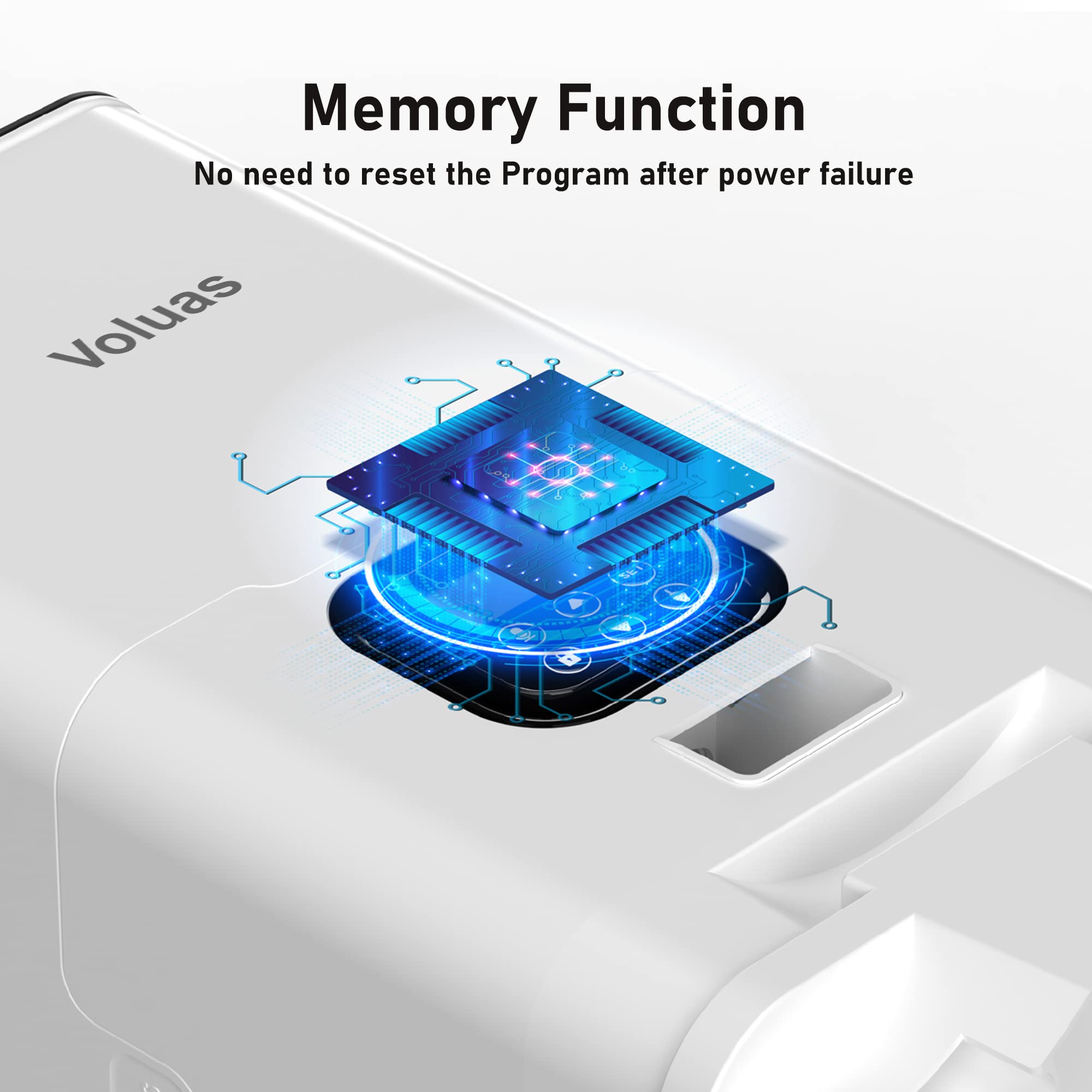 Voluas anti-clogging system ensuring smooth food delivery with textured kibble.