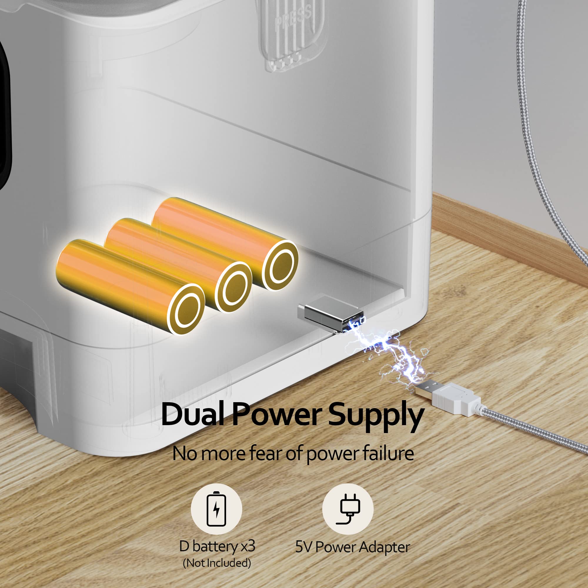 Voluas 6L storage container keeps dry food fresh for days.