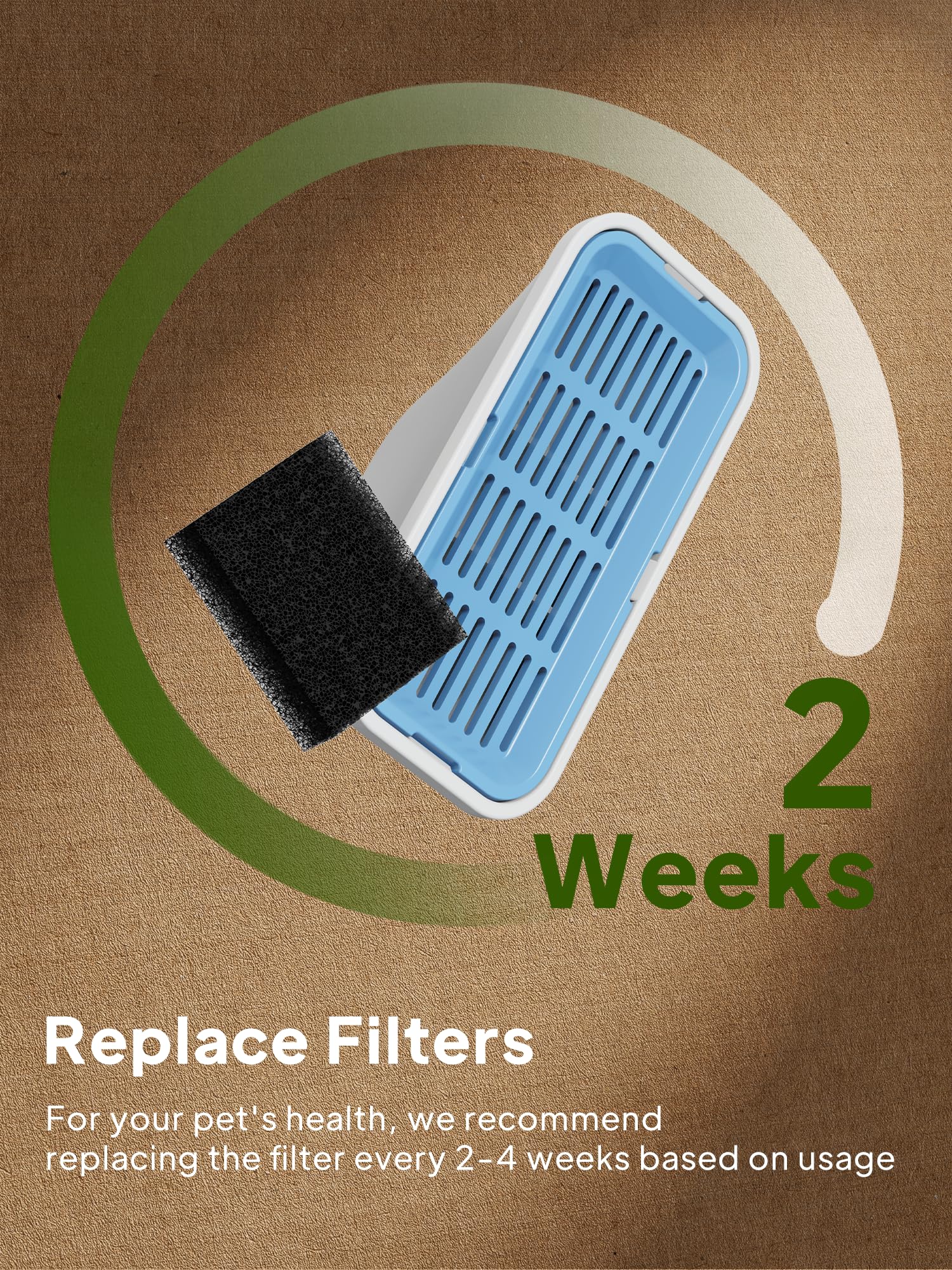 Voluas filter pack contents show 9 filters and 9 sponges ready for replacement.