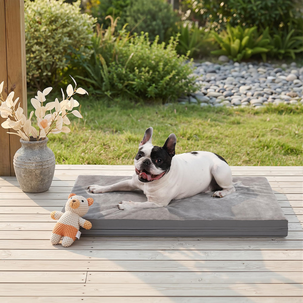 Vonabem cat and dog bed in gray blends home style.