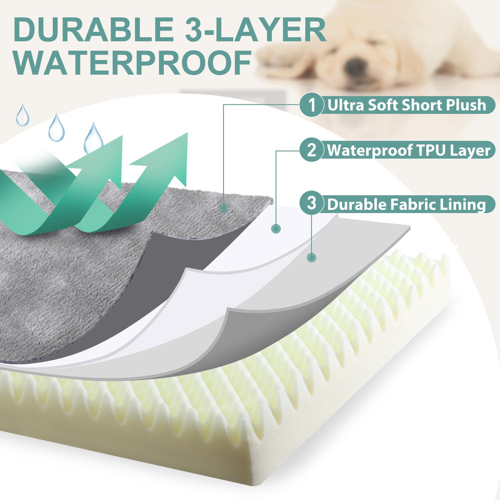 Vonabem removable cover dog bed for easy machine washing.