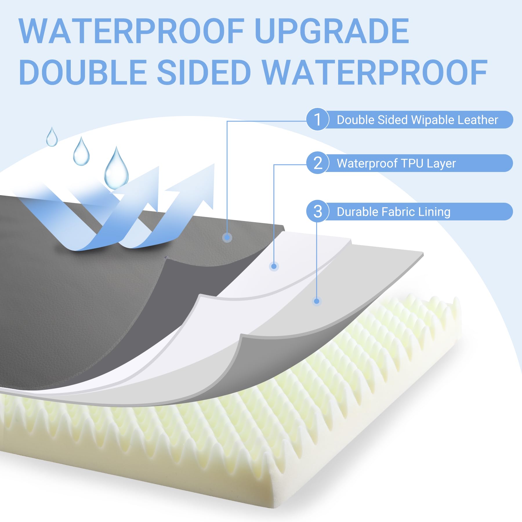 Vonabem removable cover is machine washable for quick cleanup.