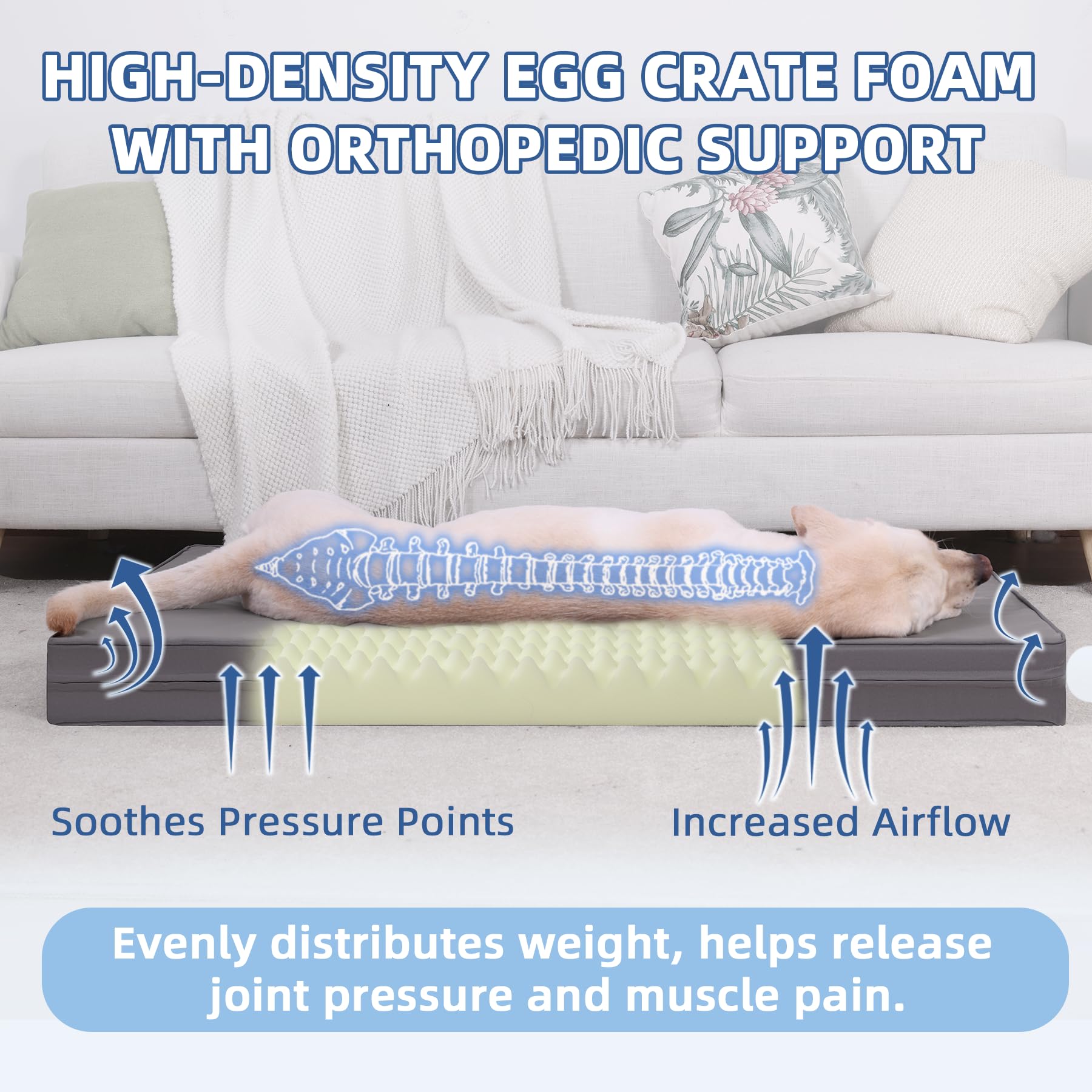 Vonabem removable washable cover simplifies quick cleaning after spills.