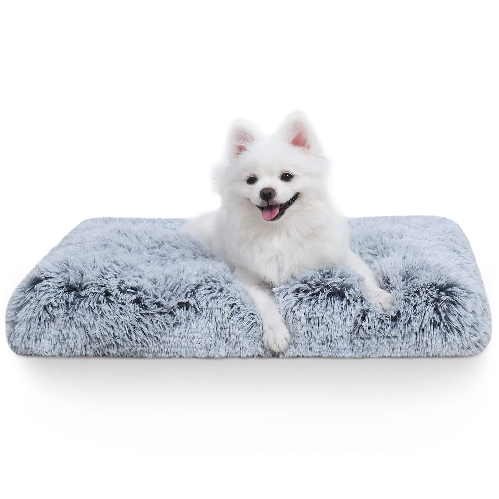 Vonabem small dog bed 24in fits crate for secure napping.