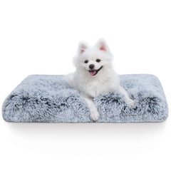 Vonabem small dog bed 24in fits crate for secure napping.