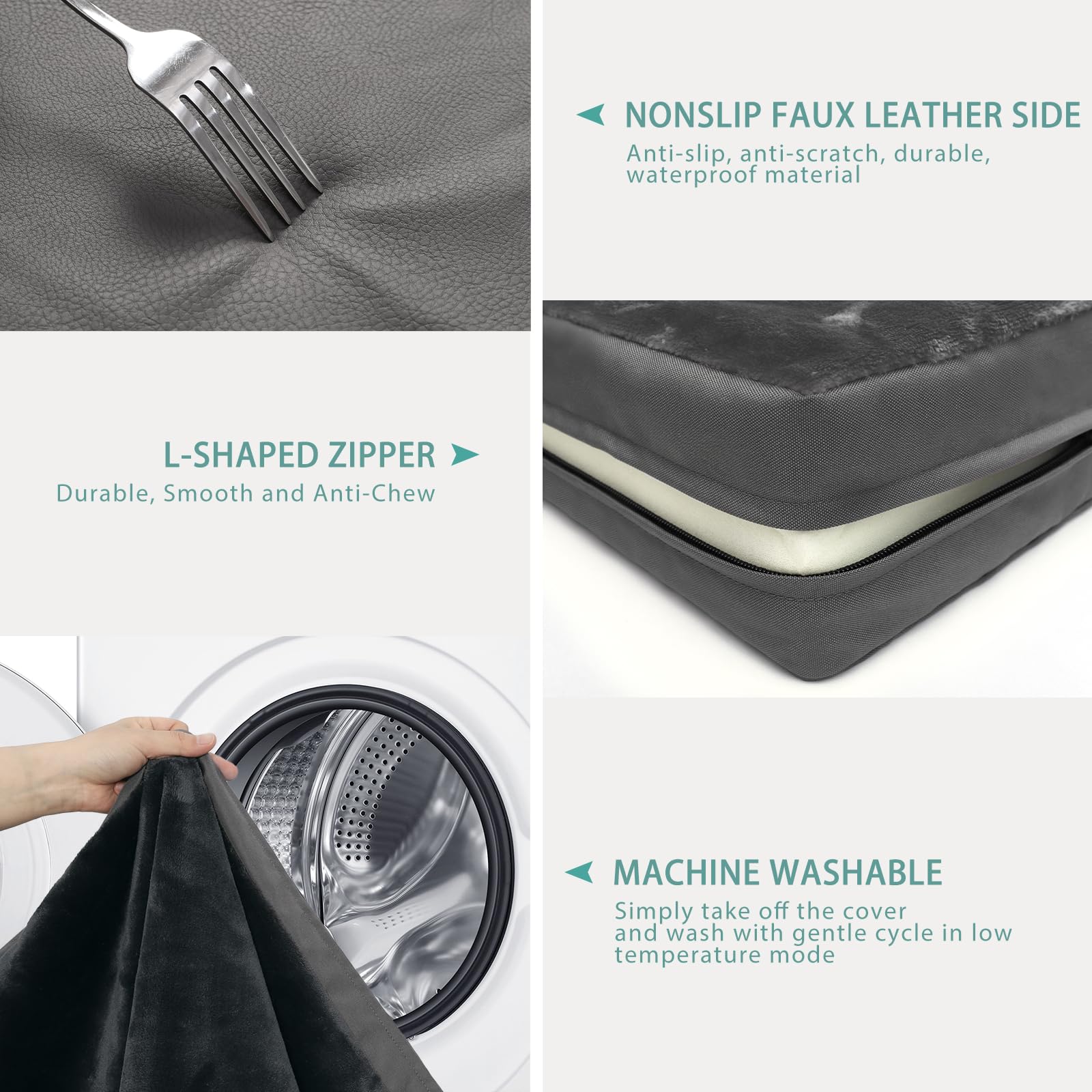 Vonabem two-sided-reversible-design closeup for year-round comfort