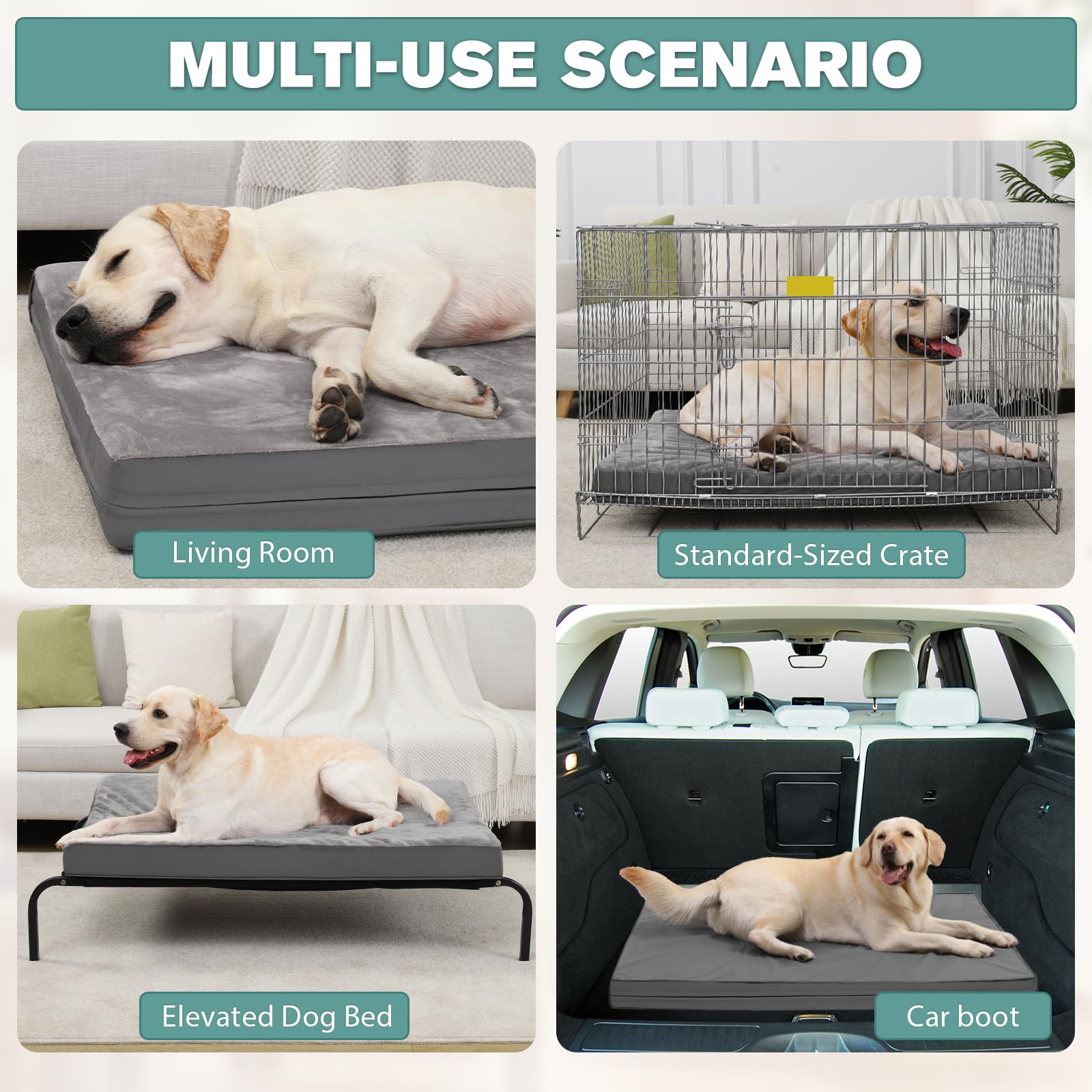 Vonabem bed in kennel setup for travel and home use