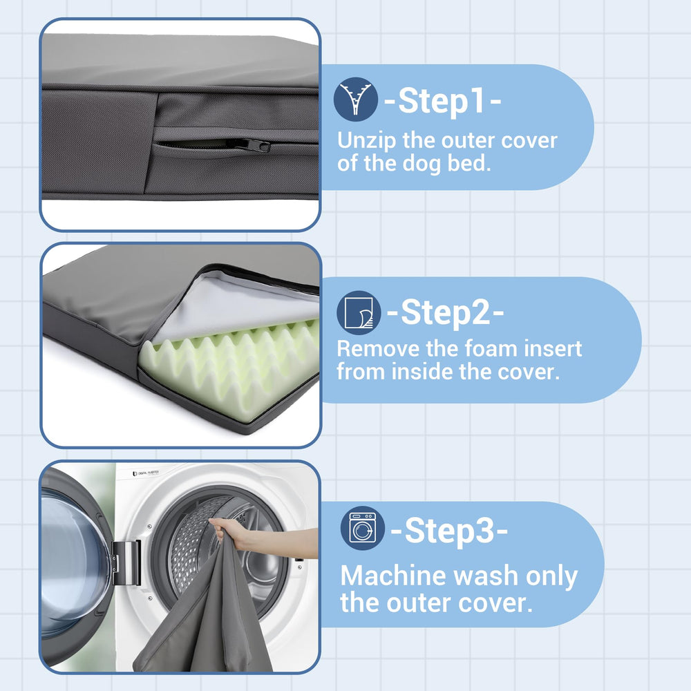 Vonabem 41x27 inch XL bed fits dogs up to 90 pounds.