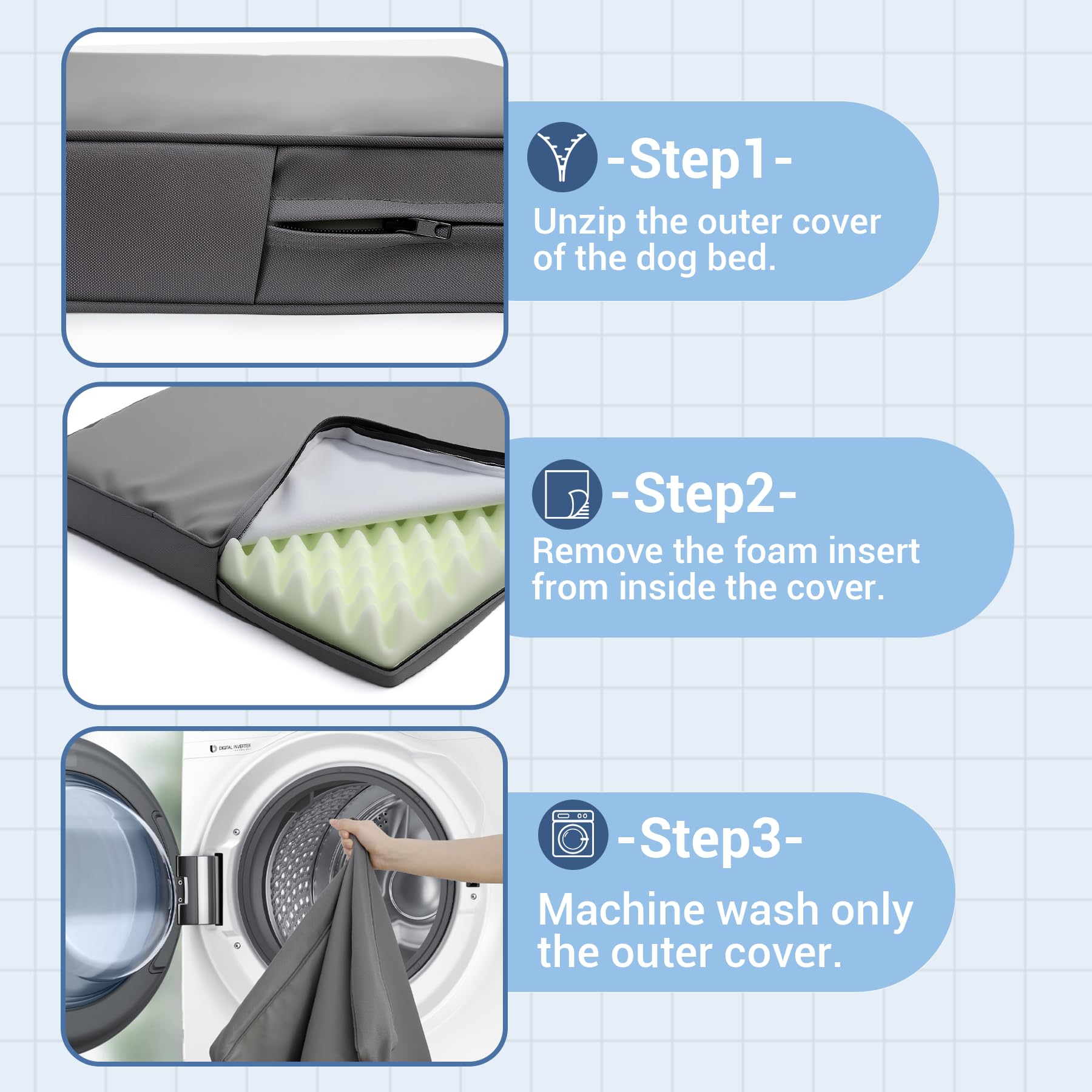 Vonabem anti-slip bottom keeps bed steady on slick floors