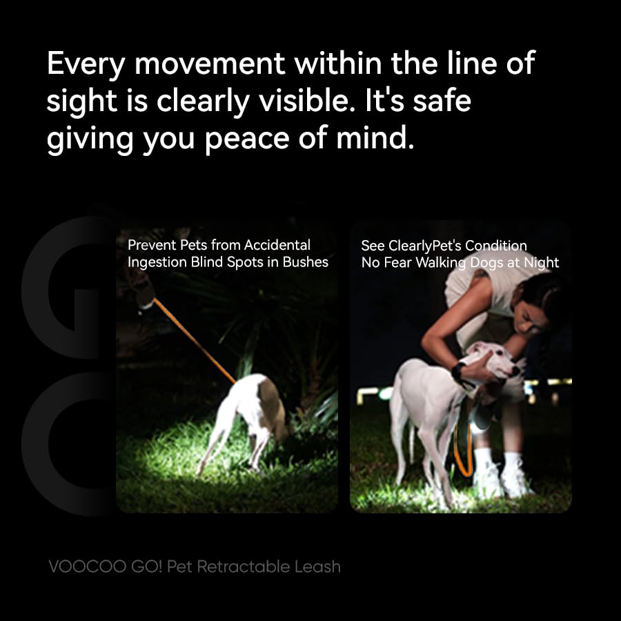 Voocoo Go! beige tangle-free retractable design promotes smooth extension.