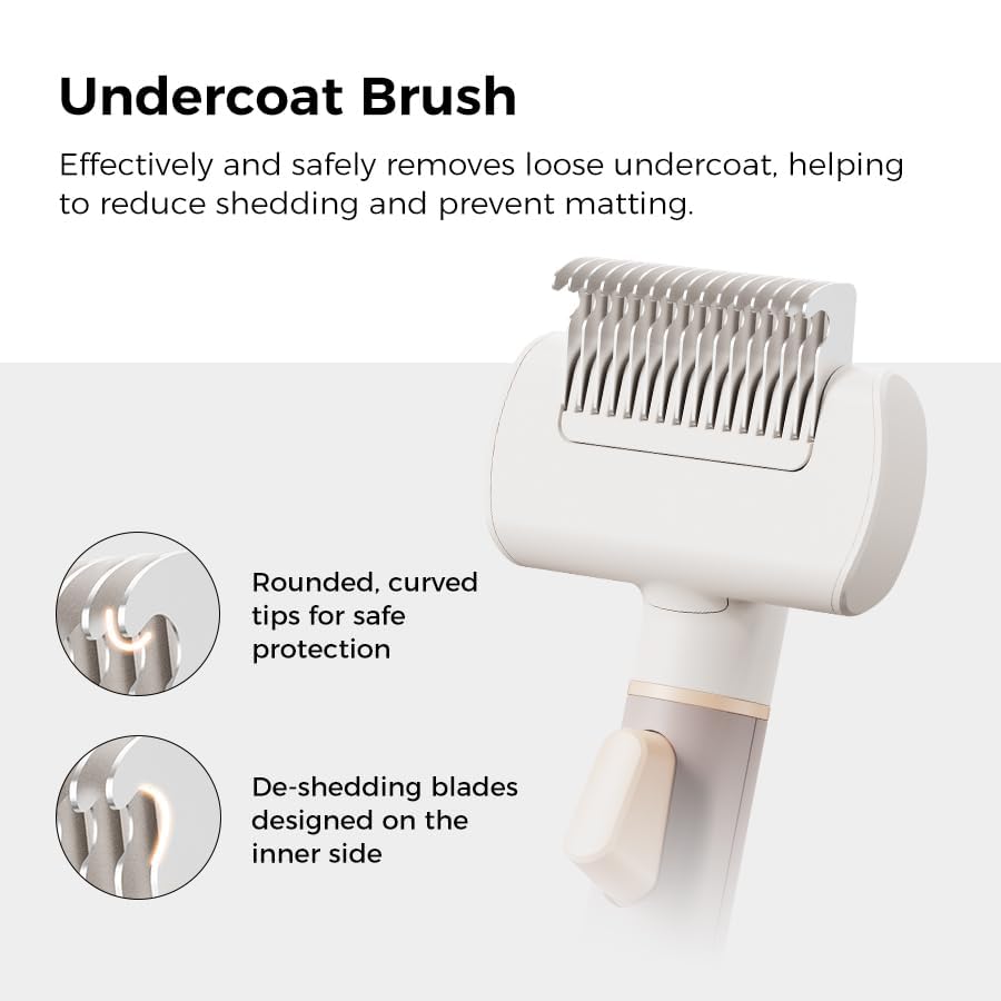 Voocoo rounded silicone tips protect skin during brushing