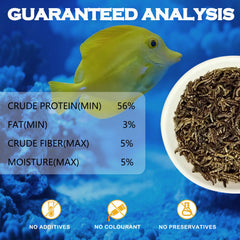 Vorenzyme Blood Worms jar close up highlighting crisp texture for easy feeding