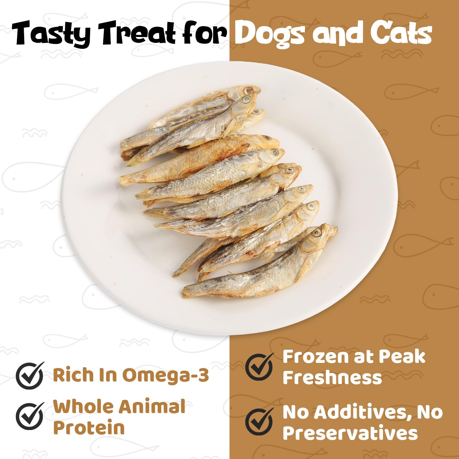 Vorenzyme Minnows high-protein nutrition supports healthy coat and digestion.