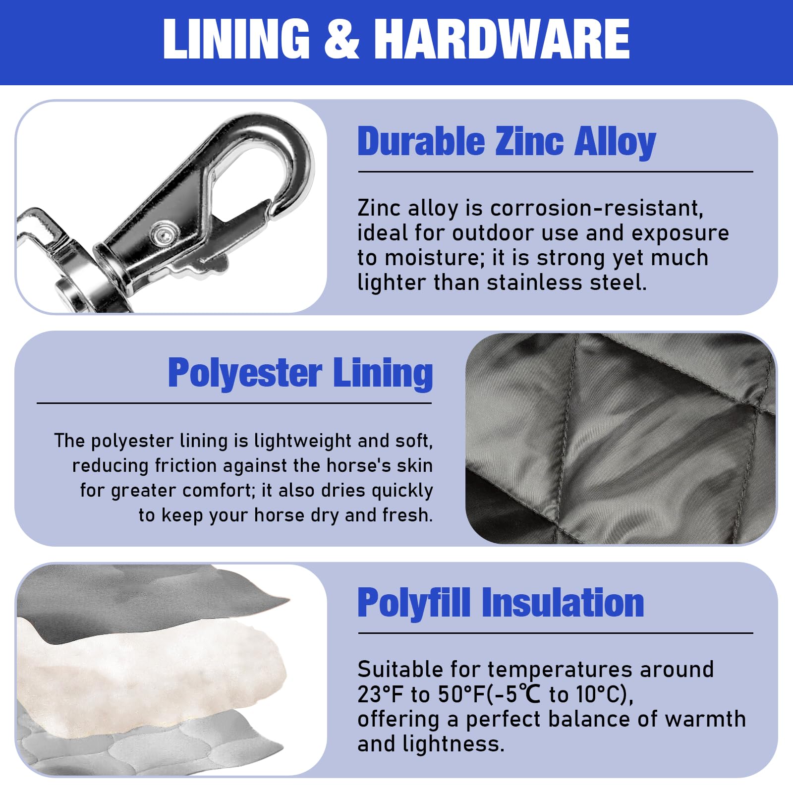 Vortexain leg straps keep blanket in place during activity.