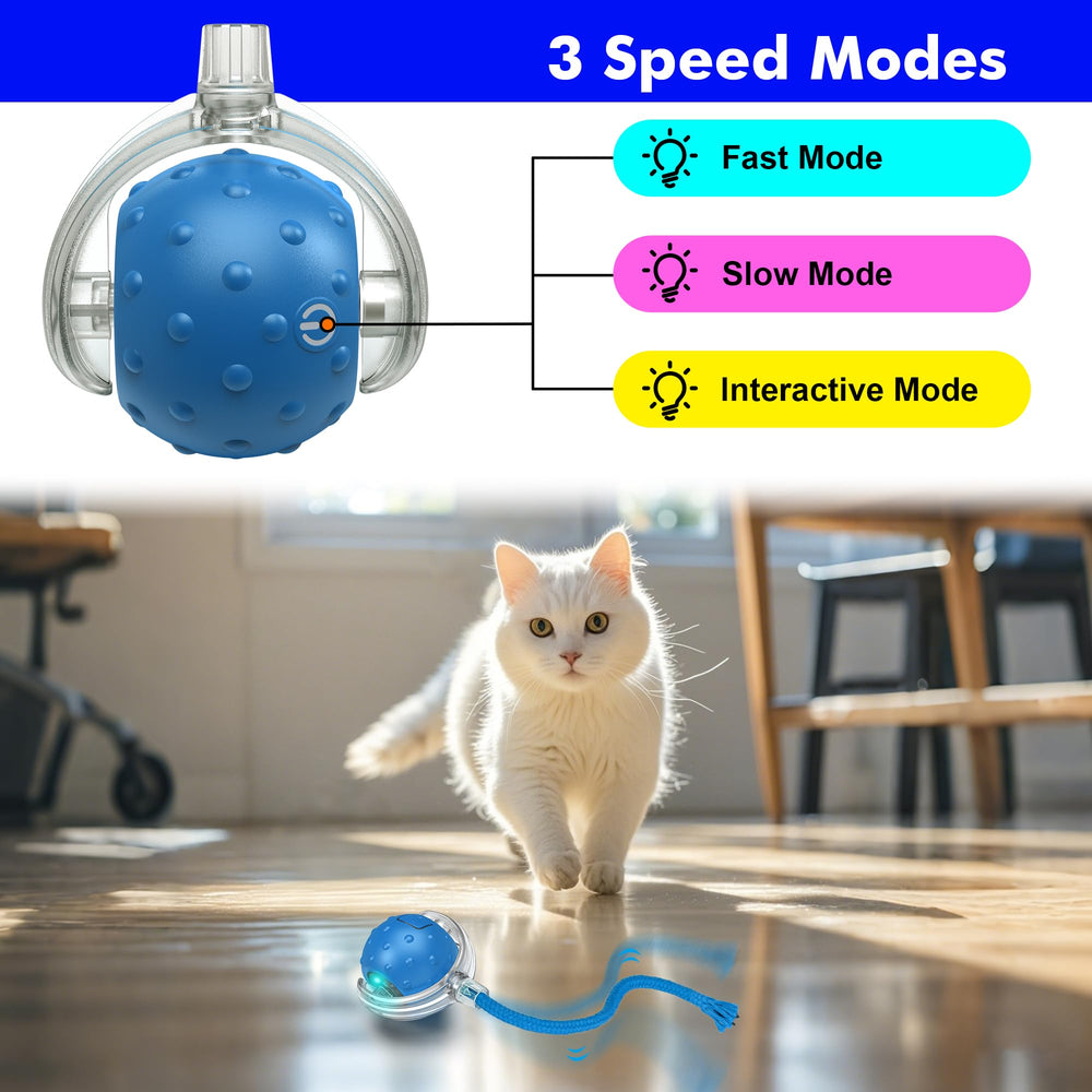 VORZOKISPL Cat Ball Toy sensor activation supports autonomous enrichment
