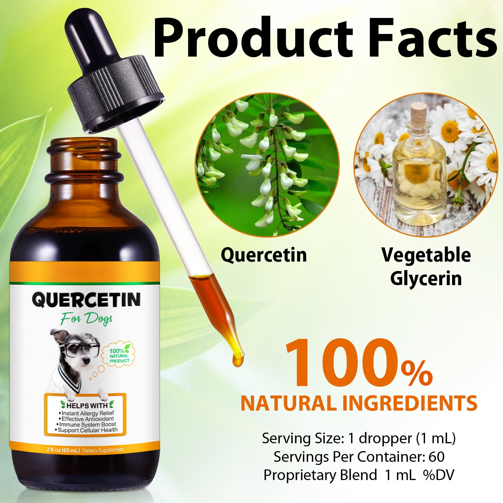 VOSIFSDIY Quercetin label highlights antioxidant support.