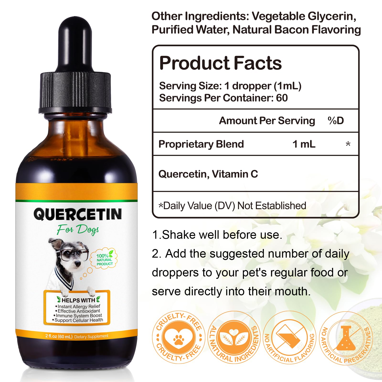 VOSIFSDIY safe ingredients graphic communicates all-natural formula.
