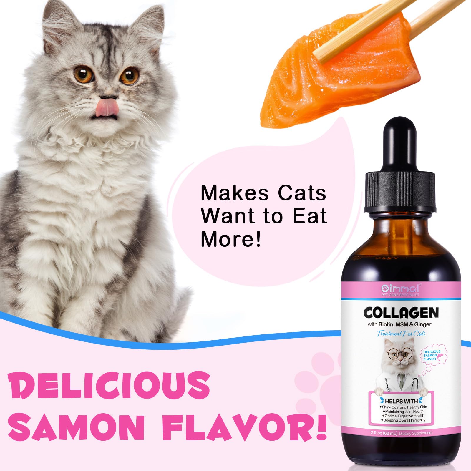VOSIFSDIY cat coat shine after regular use enhances glossy fur.