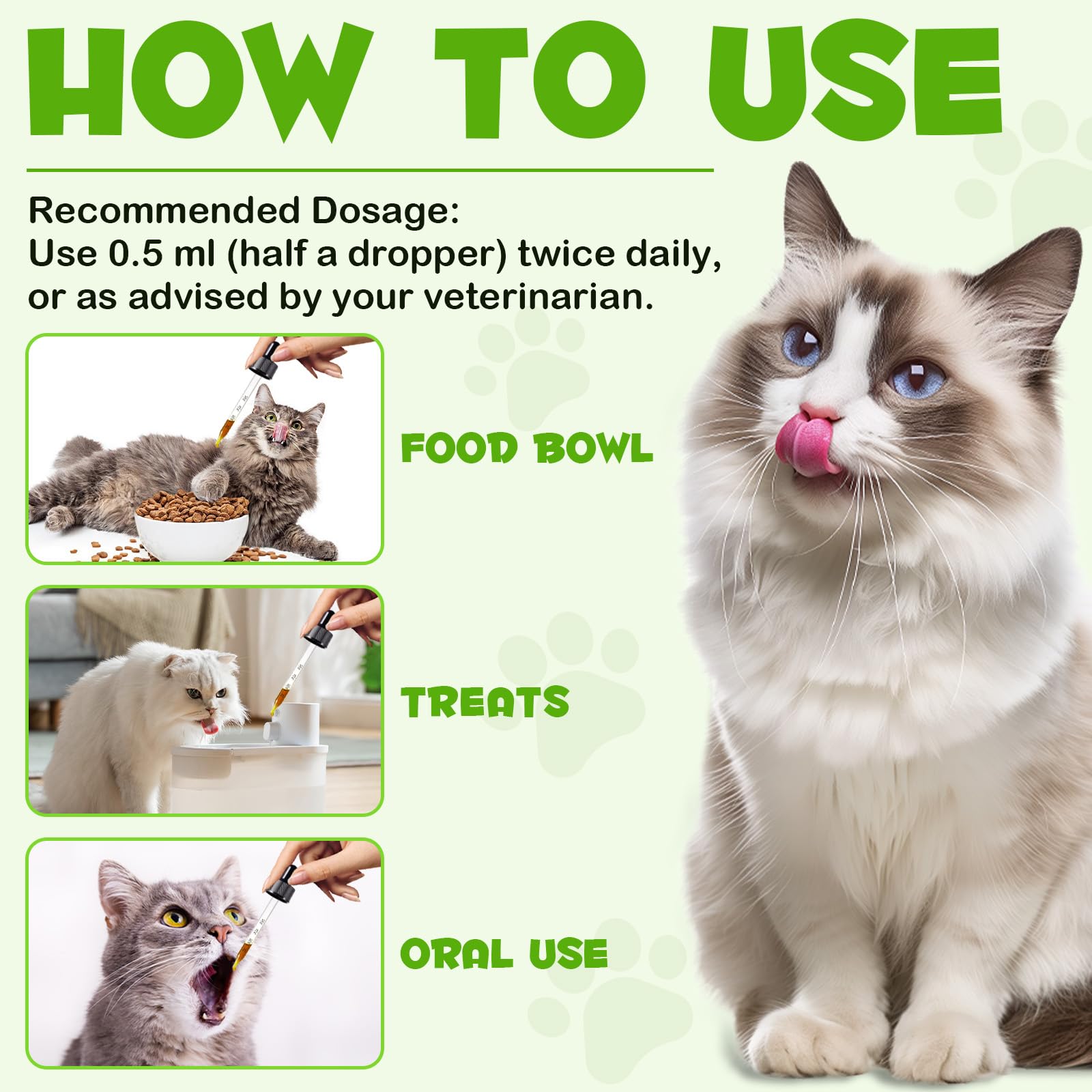 VOSIFSDIY Cat Probiotic for All Ages highlights safety and versatility.