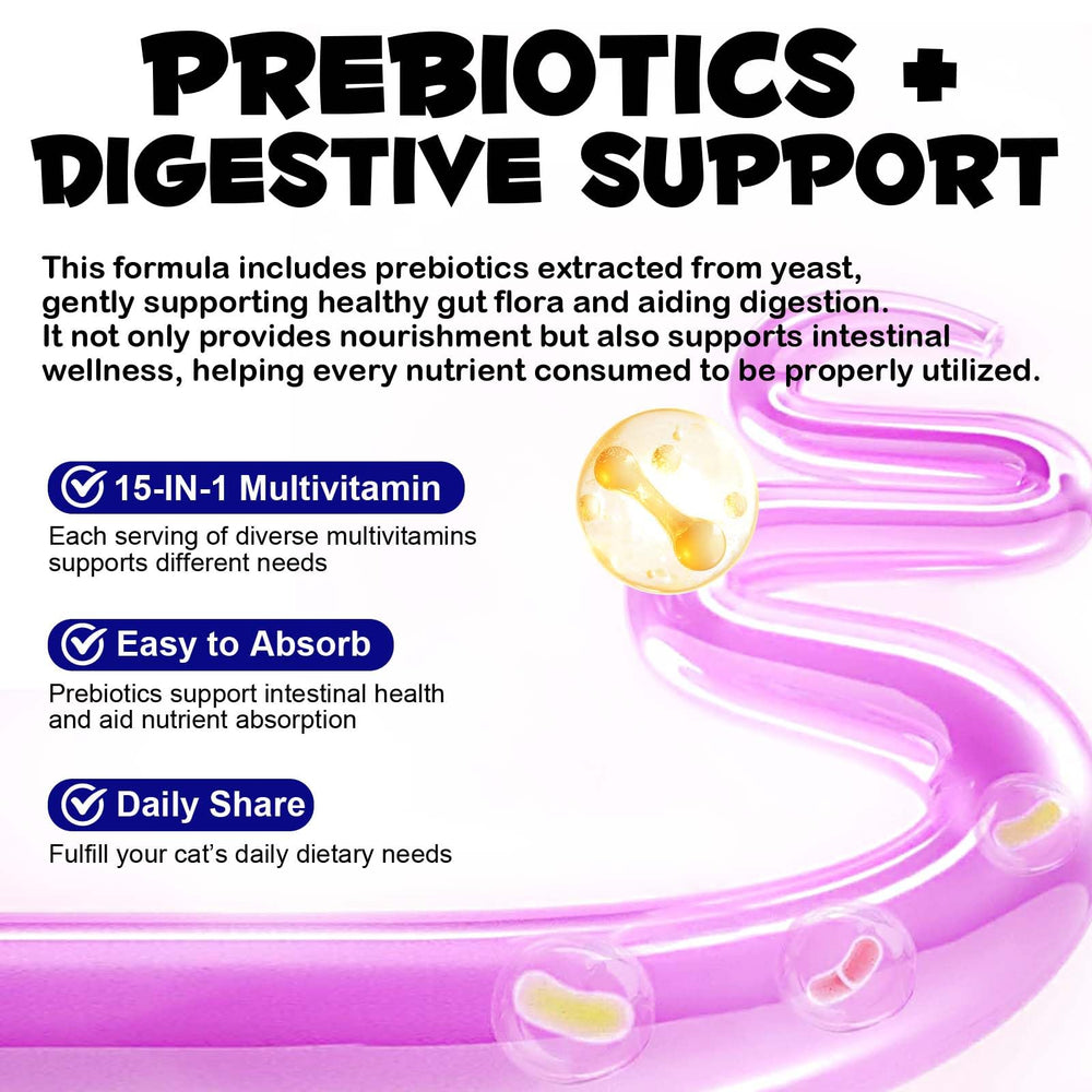 VOSIFSDIY cat vitamins treats indoor-cat use for balanced nutrition.