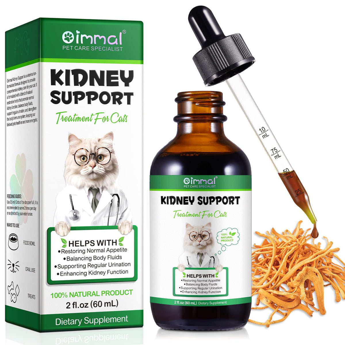 VOSIFSDIY kidney-support cats bottle pour aids easy dosing and hydration