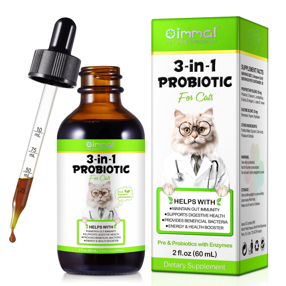 VOSIFSDIY Liquid Cat Probiotic bottle for convenient daily digestive support.
