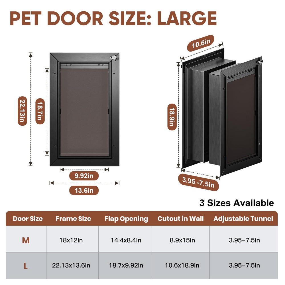 VOSOIR aluminum bilateral locks improve security with inside-outside locking.