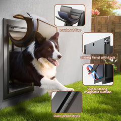 VOSOIR closing panel and locks provide secure door when not in use.