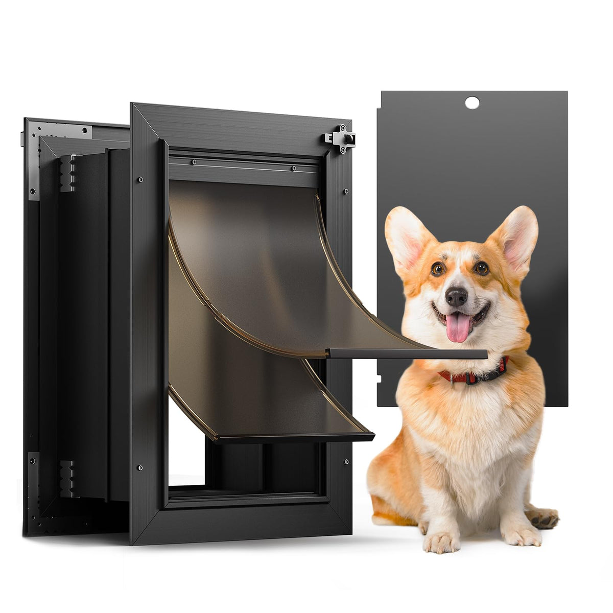 VOSOIR dog door in wall opening showing large pass-through for pets