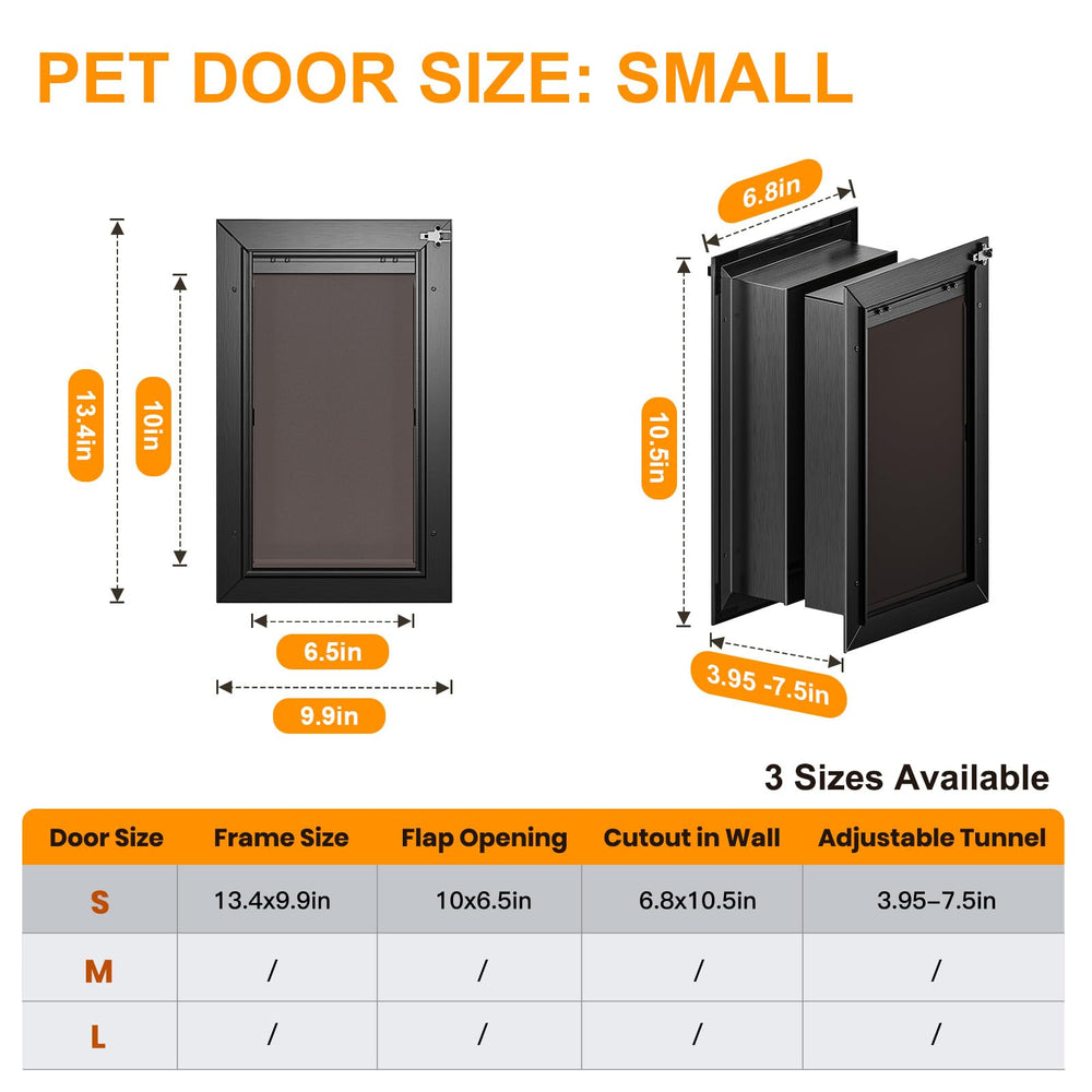 VOSOIR dust-proof frame reduces drafts around the doorway.