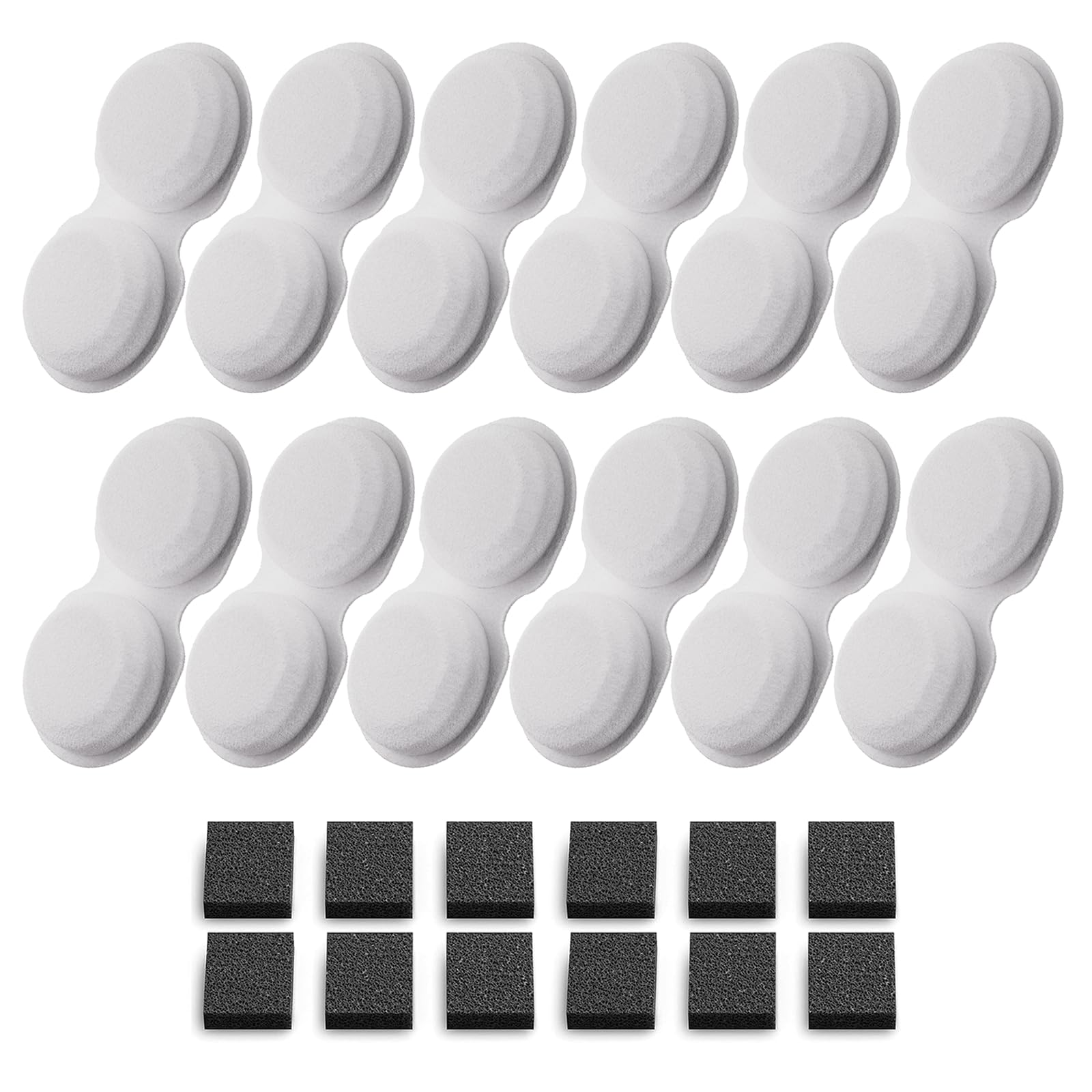 VOUAAOOD cat fountain filters carbon and sponge set for clean, odor-free water.