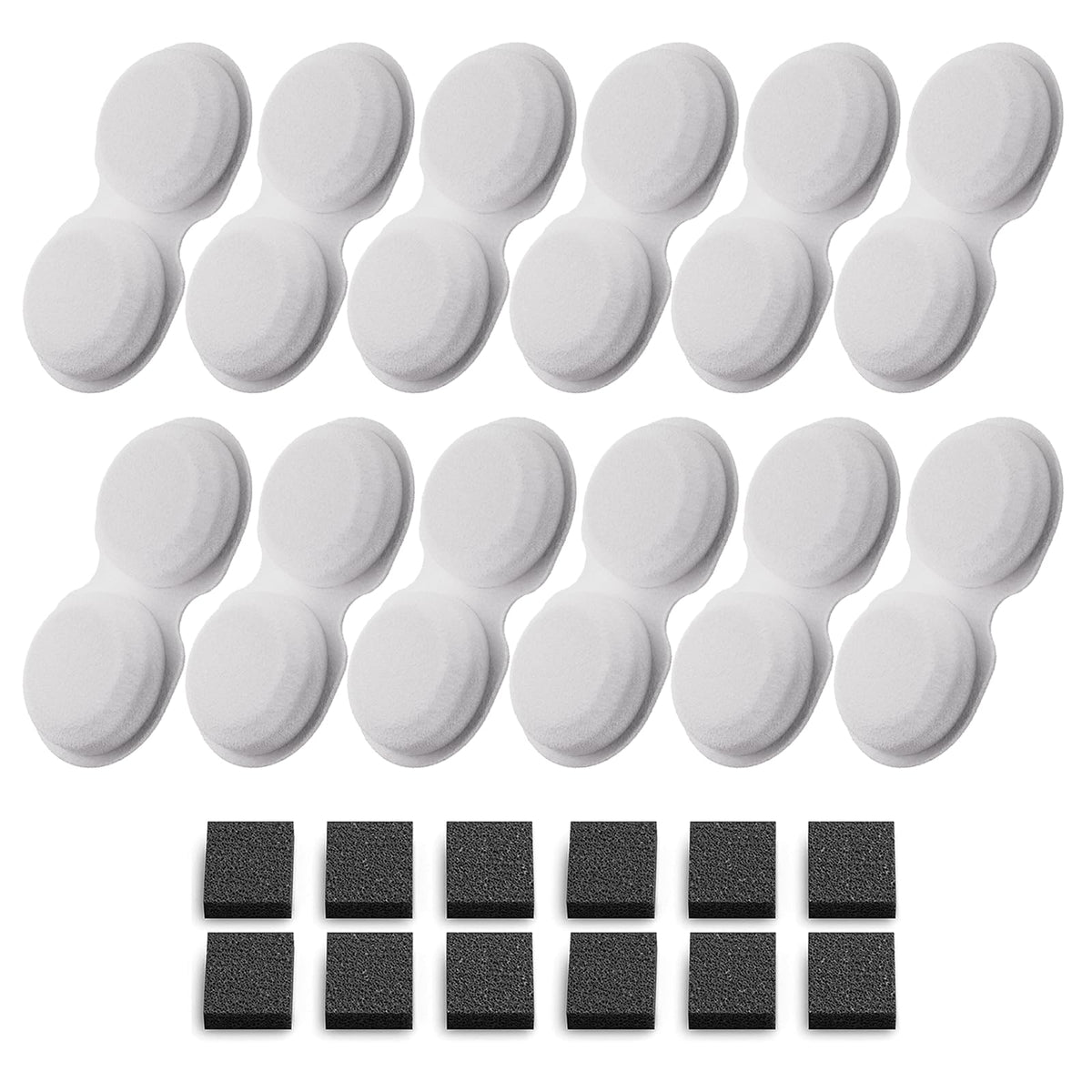 VOUAAOOD cat fountain filters carbon and sponge set for clean, odor-free water.