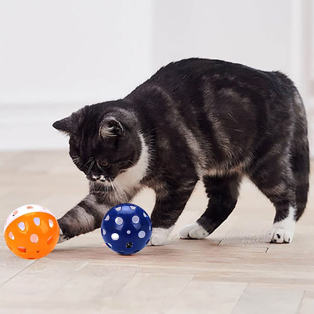VOVIGGOL cat ball jingle sound for stimulating playtime and hunting instinct.